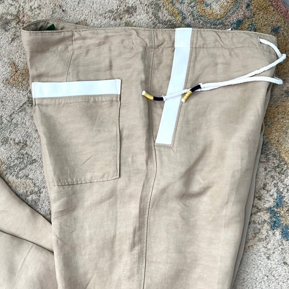 VTG Benetton,Silky & So Soft, Snap & Drawstring,High-Waisted,Pockets,Size 8 - Picture 9 of 11